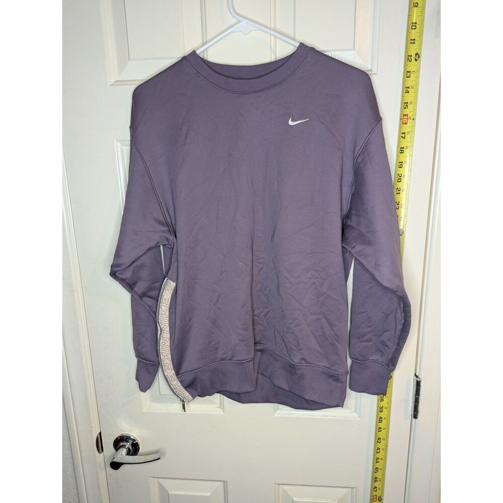 Nike Purple Sweatshirt Zip Accent Womens Size XS Therma Fit Small